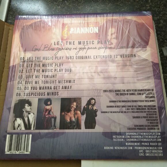 Shannon Let The Music Play 40th Anniversary Autographed Lp + Free RARE! - Picture 7 of 8